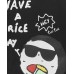 Black knit t-shirt for boy Hey Sushi collection 
