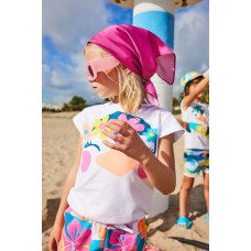 Yellow white knit set for girl Laguna Beach collection 