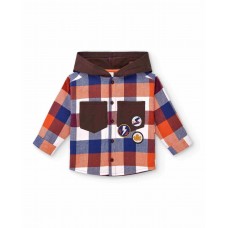 WOVEN SHIRT WITH HOODIE FROM SUPER NATURAL COLLECTION 