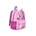 Girls backpack in bright pink with smiley face design Cyber Dino collection Girls backpack in bright pink with smiley face design Cyber Dino collection