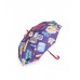 Blue children's umbrella with school print from the Big Brains collection 