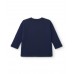 Navy blue boy's t-shirt with "Super Cool" print from the Big Brains collection 