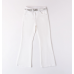 WHITE LONG WOVEN TROUSERS IDO