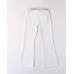 WHITE LONG WOVEN TROUSERS IDO