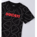 BLACK DUCATI T-SHIRT WITH RED LOGO