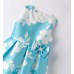 ELEGANT TURQUOISE DRESS FOR GIRLS