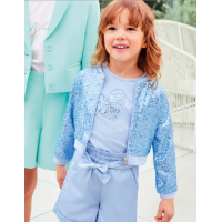 SEQUIN BLUE JACKET FOR GIRLS