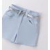 LIGHT BLUE SHORTS WITH BELT