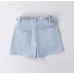 LIGHT BLUE SHORTS WITH BELT