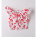 RED FLOWER SHORT SLEEVED SHIRT