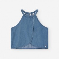TOP TENCEL BLUE LSN