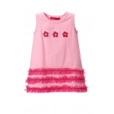SLEEVELESS DRESS WITH 3 FLOWERS
