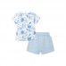 BLUE POCKETS JERSEY T-SHIRT AND CHIFFON SHORTS FOR BOYS SO CUTE
