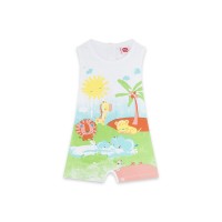BLUE SHORT JERSEY ROMPERS FOR BOYS HI! SUNSHINE