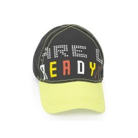 GREEN MESSAGE TWILL CAP FOR BOYS PLAY