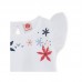 WHITE FLOWERS JERSEY T-SHIRT FOR GIRLS ENJOY THE SUN