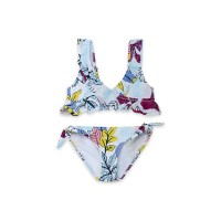 WHITE RUFFLES BIKINI FOR GIRLS ISLAND