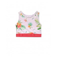 White knit tank top for girl Oasis  