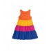 Striped knit strapless dress for girl Full Bloom 