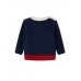Blue knitted sweater for boy fishing club 