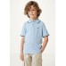 MEXX Basic polo with tipping Light Blue
