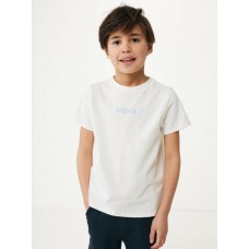 MEXX Basic short sleeve with chest print Off White