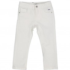 PANTALONE IN DRILL WHITE 