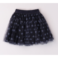 Tulle skirt with hearts