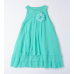 ELEGANT SEA GREEN DRESS WITH FLOWER
