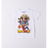 iDO boy's White Dragon Ball T-shirt 