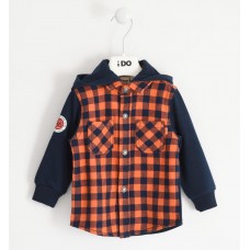 Warm hooded shirt for boy 