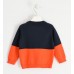 Crew neck tricot with colour blocks for boy from 30 months to 7 years iDO