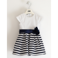 IDO FORMAL WOVEN DRESS WITH SLEEVES
