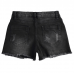 DENIM HIGH WAISTED SHORT TROUSERS