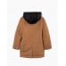 BOYS SAND COAT WITH BLACK NYLON HOOD