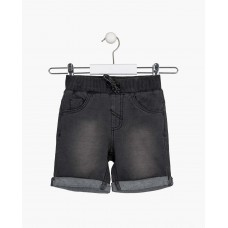 GREY DENIM SHORTS
