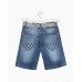 DENIM SHORTS WITH CHESS BELT