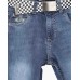 DENIM PANTS WITH CHESS BELT