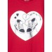 Glittery print tee