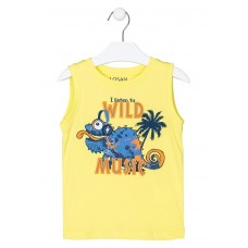 Sleeveless blouse in pistachio