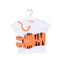 TIGER WITH EAR EFFECT T-SHIRT