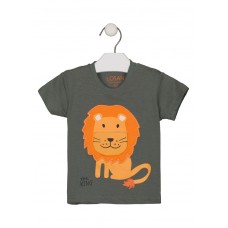 LION WITH MOUTH EFFECT T-SHIRT