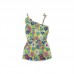 GREEN FLOWERS POPLIN DRESS FOR GIRLS READY TO BLOOM