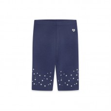 NAVY STARS JERSEY BIKERS LEGGINGS FOR GIRLS 