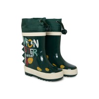 GREEN PRINTED RAINBOOTS FOR BOYS HIGHLANDS
