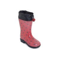 RED HEARTS RAINBOOTS FOR GIRLS HELLO LONDON