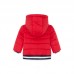 RED HOODED PADDED PARKA FOR BOYS HELLO LONDON