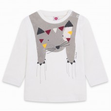 JERSEY T-SHIRT CAT FOR BOYS WHITE AMAZING FRIENDS