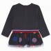 JERSEY AND TULLE DRESS MESSAGE FOR GIRLS GREY ARE YOU READY?