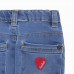 LES PARISIENS GIRLS BLUE BELL DENIM TROUSERS